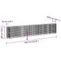 Arriate de gaviones de hierro galvanizado 540x50x100 cm en Macetas y jardineras | Comprar online en Foru.es