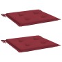 Cojines silla de jardín 2 uds tela Oxford rojo tinto 50x50x4 cm en Decoración | Comprar online en Foru.es