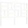Estructura cama de matrimonio con cabecero madera maciza blanco de vidaXL, Camas y somieres - Ref: Foro24-3194867, Precio: 14...