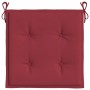 Cojines de silla de jardín 6 uds tela rojo tinto 50x50x4 cm en Decoración | Comprar online en Foru.es