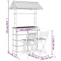 Juego de bar de 3 piezas de bambú de vidaXL, Conjuntos de jardín - Ref: Foro24-341741, Precio: 583,51 €, Descuento: %