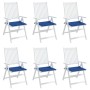 Cojines de silla de jardín 6 uds tela Oxford azul 50x50x4 cm en Decoración | Comprar online en Foru.es