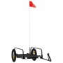 Remolque para bicicleta hierro negro 122x53x31 cm de vidaXL, Remolques para bicicletas - Ref: Foro24-94201, Precio: 71,08 €, ...