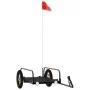 Remolque para bicicleta hierro negro 122x53x31 cm de vidaXL, Remolques para bicicletas - Ref: Foro24-94201, Precio: 69,72 €, ...