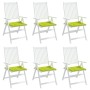 Cojines de silla de jardín 6 uds tela Oxford verde 50x50x4 cm en Decoración | Comprar online en Foru.es