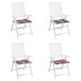 Cojines de silla de jardín 4 uds tela a cuadros rojo 50x50x4 cm en Decoración | Comprar online en Foru.es