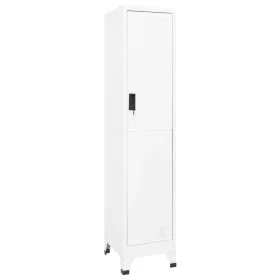 Taquilla de acero blanco 38x45x180 cm de vidaXL, Taquillas y armarios de almacenamiento - Ref: Foro24-339772, Precio: 158,39 ...