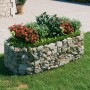 Arriate de gaviones de hierro galvanizado 200x100x50 cm en Macetas y jardineras | Comprar online en Foru.es