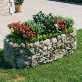Arriate de gaviones de hierro galvanizado 200x100x50 cm en Macetas y jardineras | Comprar online en Foru.es