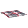 Cojines de silla de jardín 6 uds tela a cuadros rojo 50x50x4 cm en Decoración | Comprar online en Foru.es
