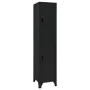Taquilla de acero negro 38x45x180 cm de vidaXL, Taquillas y armarios de almacenamiento - Ref: Foro24-339778, Precio: 157,00 €...