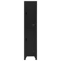 Taquilla de acero negro 38x45x180 cm de vidaXL, Taquillas y armarios de almacenamiento - Ref: Foro24-339778, Precio: 165,13 €...