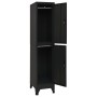 Taquilla de acero negro 38x45x180 cm de vidaXL, Taquillas y armarios de almacenamiento - Ref: Foro24-339778, Precio: 165,13 €...