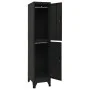 Taquilla de acero negro 38x45x180 cm de vidaXL, Taquillas y armarios de almacenamiento - Ref: Foro24-339778, Precio: 157,00 €...