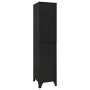Taquilla de acero negro 38x45x180 cm de vidaXL, Taquillas y armarios de almacenamiento - Ref: Foro24-339778, Precio: 165,13 €...