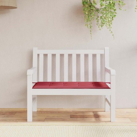 Cojín de banco de jardín tela Oxford rojo tinto 100x50x4 cm en Decoración | Comprar online en Foru.es