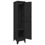 Taquilla de acero negro 38x45x180 cm de vidaXL, Taquillas y armarios de almacenamiento - Ref: Foro24-339774, Precio: 159,43 €...