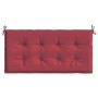 Cojín de banco de jardín tela Oxford rojo tinto 100x50x4 cm en Decoración | Comprar online en Foru.es
