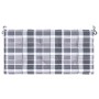 Cojín de banco de jardín tela Oxford a cuadros gris 120x50x4 cm en Decoración | Comprar online en Foru.es