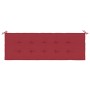 Cojín de banco de jardín tela Oxford rojo tinto 150x50x4 cm en Decoración | Comprar online en Foru.es