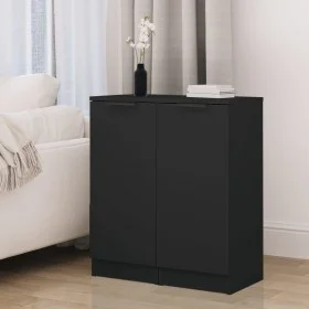 Black plywood sideboard 30x30x70 cm by vidaXL, Sideboards - Ref: Foro24-811136, Price: 72,98 €, Discount: %
