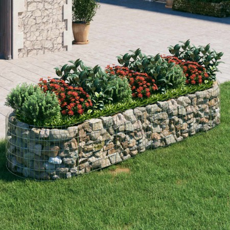 Arriate de gaviones de hierro galvanizado 300x100x50 cm en Macetas y jardineras | Comprar online en Foru.es