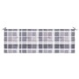 Cojín de banco de jardín tela Oxford a cuadros gris 150x50x4 cm en Decoración | Comprar online en Foru.es