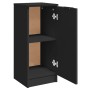 Aparador de madera contrachapada negro 30x30x70 cm de vidaXL, Aparadores - Ref: Foro24-811136, Precio: 74,11 €, Descuento: %