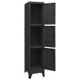 Taquilla de acero negro 38x45x180 cm de vidaXL, Taquillas y armarios de almacenamiento - Ref: Foro24-339782, Precio: 179,91 €...