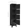 Taquilla de acero negro 38x45x180 cm de vidaXL, Taquillas y armarios de almacenamiento - Ref: Foro24-339786, Precio: 194,46 €...