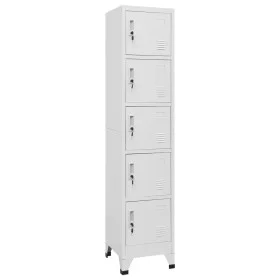 Light gray steel locker 38x40x180 cm by vidaXL, Lockers and storage cabinets - Ref: Foro24-339789, Price: 165,56 €, Discount: %