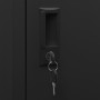 Taquilla de acero negro 38x40x180 cm de vidaXL, Taquillas y armarios de almacenamiento - Ref: Foro24-339790, Precio: 186,09 €...