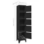 Taquilla de acero negro 38x40x180 cm de vidaXL, Taquillas y armarios de almacenamiento - Ref: Foro24-339790, Precio: 165,56 €...