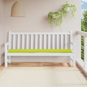 Cojín de banco de jardín tela Oxford verde claro 200x50x4 cm en Decoración | Comprar online en Foru.es