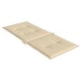 Cojín silla de jardín respaldo alto 6 uds tela beige 120x50x3cm en Decoración | Comprar online en Foru.es