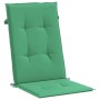 Cojín silla de jardín respaldo alto 6 uds tela verde 120x50x3cm en Decoración | Comprar online en Foru.es