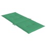 Cojín silla de jardín respaldo alto 6 uds tela verde 120x50x3cm en Decoración | Comprar online en Foru.es