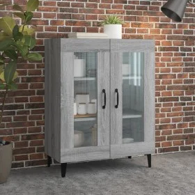 Aparador de madera de ingeniería gris Sonoma 69,5x34x90 cm de vidaXL, Aparadores - Ref: Foro24-817337, Precio: 87,89 €, Descu...