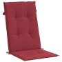Cojín silla de jardín respaldo alto 2 uds tela rojo 120x50x3 cm en Decoración | Comprar online en Foru.es