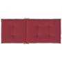 Cojín silla de jardín respaldo alto 2 uds tela rojo 120x50x3 cm en Decoración | Comprar online en Foru.es