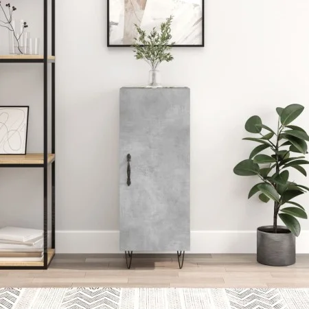 Aparador de madera contrachapada gris hormigón 34,5x34x90 cm de vidaXL, Aparadores - Ref: Foro24-828536, Precio: 55,73 €, Des...