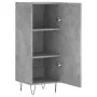 Aparador de madera contrachapada gris hormigón 34,5x34x90 cm de vidaXL, Aparadores - Ref: Foro24-828536, Precio: 55,73 €, Des...