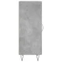 Aparador de madera contrachapada gris hormigón 34,5x34x90 cm de vidaXL, Aparadores - Ref: Foro24-828536, Precio: 55,73 €, Des...