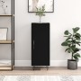 Aparador de madera contrachapada negro 34,5x34x90 cm de vidaXL, Aparadores - Ref: Foro24-828533, Precio: 60,37 €, Descuento: %