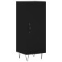 Aparador de madera contrachapada negro 34,5x34x90 cm de vidaXL, Aparadores - Ref: Foro24-828533, Precio: 60,37 €, Descuento: %
