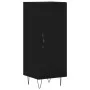 Aparador de madera contrachapada negro 34,5x34x90 cm de vidaXL, Aparadores - Ref: Foro24-828533, Precio: 59,41 €, Descuento: %