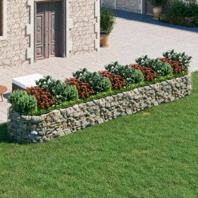 Arriate de gaviones de hierro galvanizado 500x100x50 cm en Macetas y jardineras | Comprar online en Foru.es