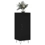 Aparador de madera contrachapada negro 34,5x34x90 cm de vidaXL, Aparadores - Ref: Foro24-828533, Precio: 60,37 €, Descuento: %