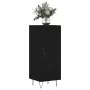 Aparador de madera contrachapada negro 34,5x34x90 cm de vidaXL, Aparadores - Ref: Foro24-828533, Precio: 59,41 €, Descuento: %