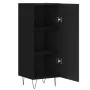 Aparador de madera contrachapada negro 34,5x34x90 cm de vidaXL, Aparadores - Ref: Foro24-828533, Precio: 59,41 €, Descuento: %